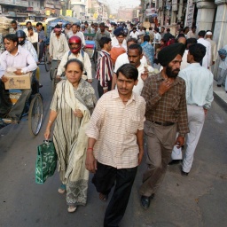 Straßenszene in Neu Dehli